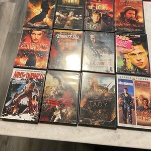 Collection of Action and Adventure DVDs